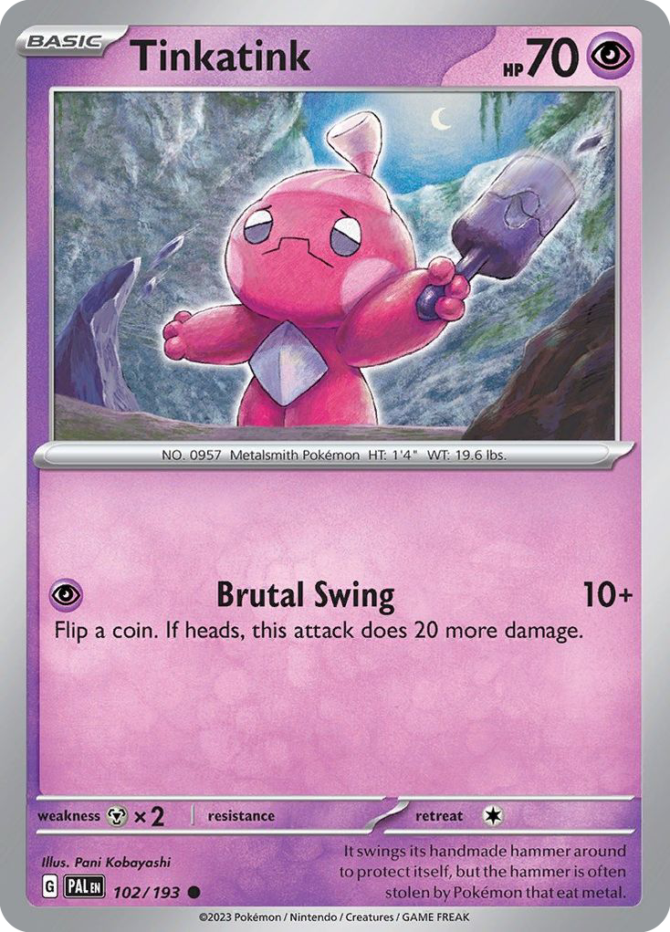 Paldea Evolved Tinkatink #102/193