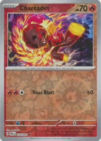 Paldean Fates Charcadet #14/91 reverse holo