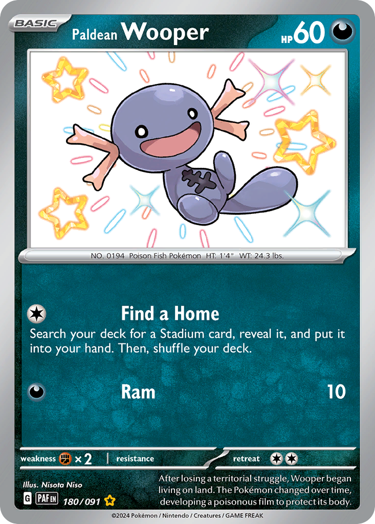 Paldean Fates Paldean Wooper #180/91
