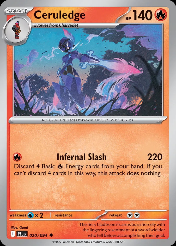 Phantasmal Flames Ceruledge #020/94