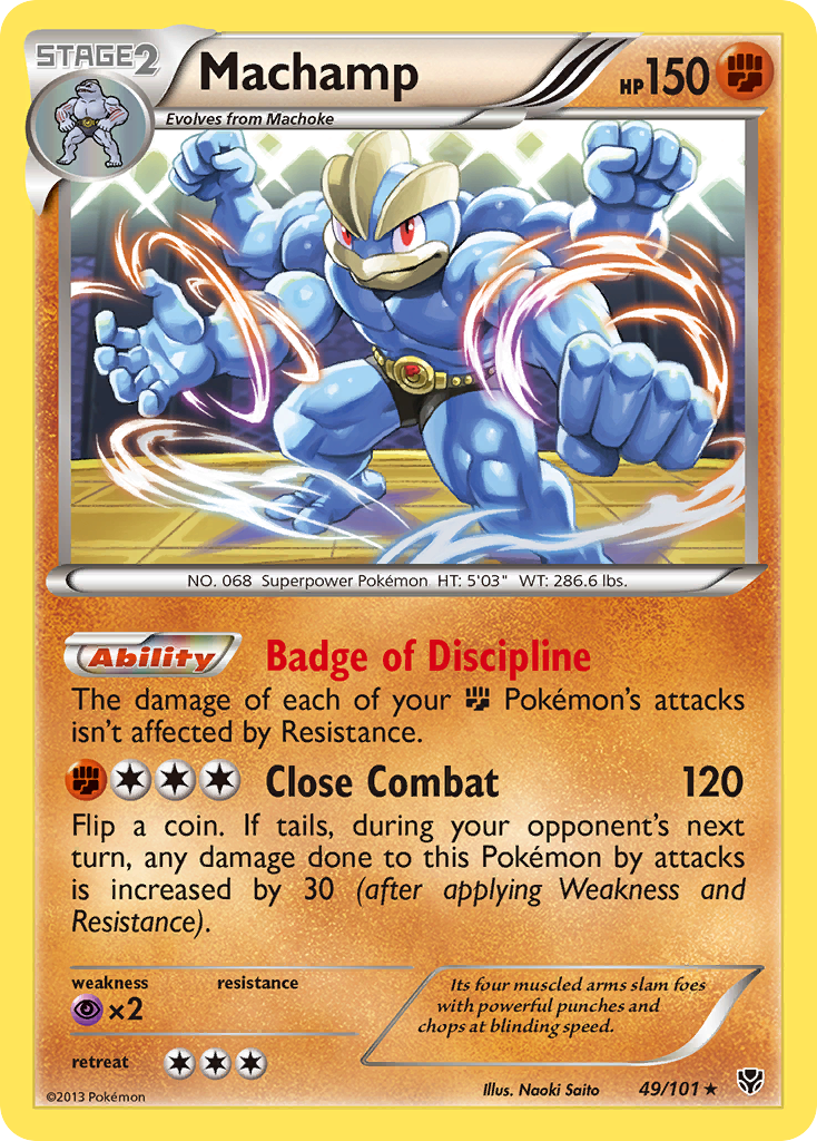 Plasma Blast Holo Machamp #49/101