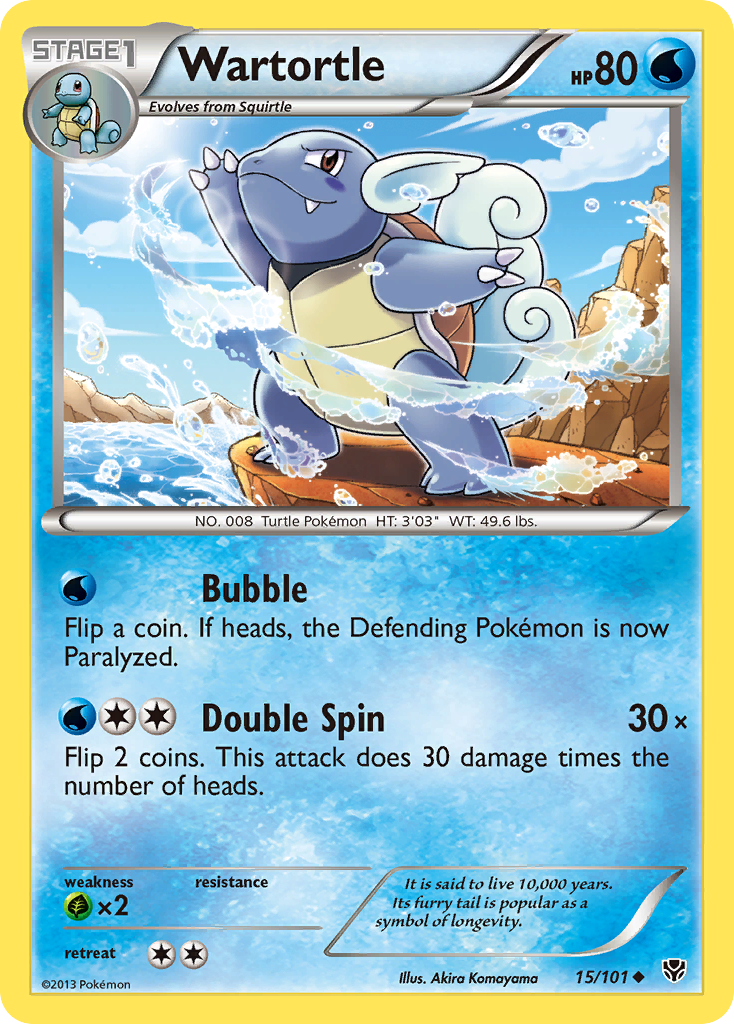 Plasma Blast Wartortle #15/101