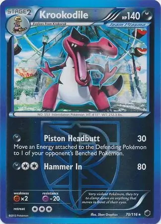 Plasma Freeze Krookodile #70/116 reverse holo