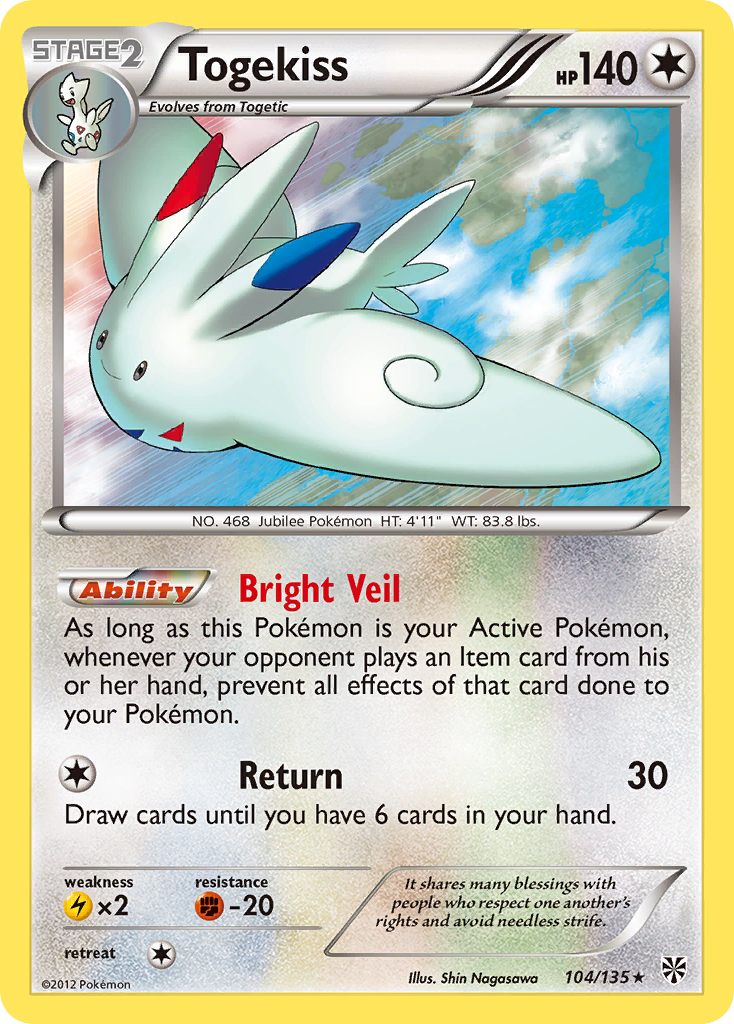 Plasma Storm Holo Togekiss #104/135
