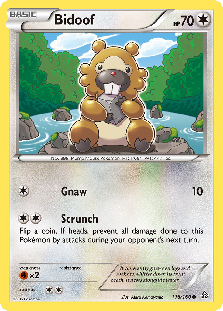 Primal Clash Bidoof #116/160