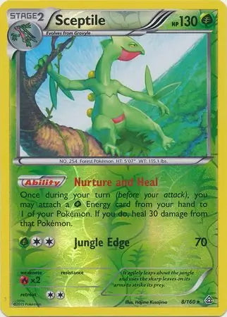Primal Clash Sceptile #8/160 reverse holo