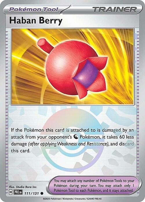 Prismatic Evolutions Haban Berry #111/131 Pokéball
