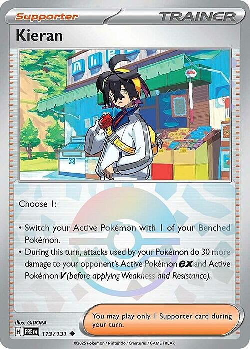 Prismatic Evolutions Kieran #113/131 Pokéball
