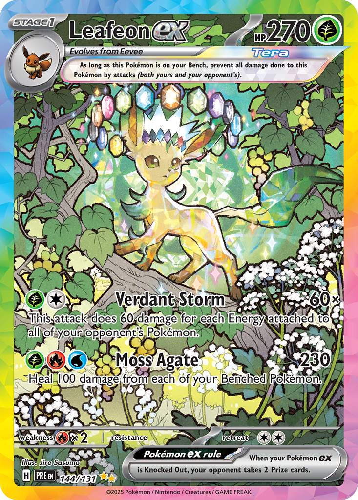Prismatic Evolutions Leafeon ex #144/131