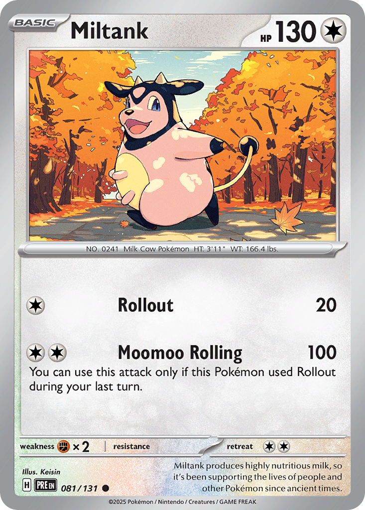 Prismatic Evolutions Miltank #081/131