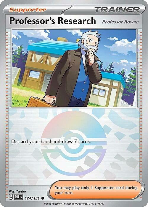 Prismatic Evolutions Professor Rowan #124/131 Pokéball