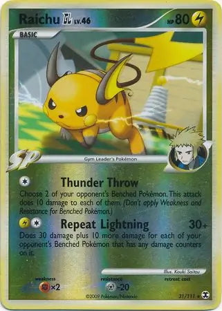 Rising Rivals Raichu GL #31/111 reverse holo