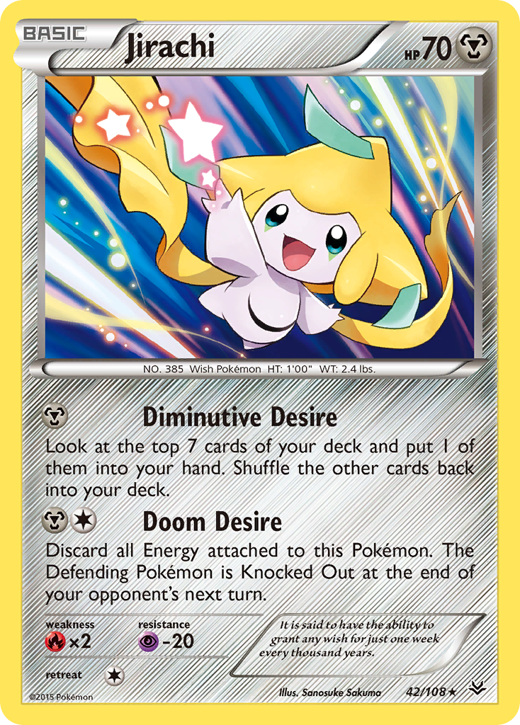 Roaring Skies Holo Jirachi #42/108