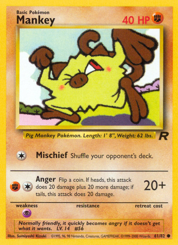 Rocket set Mankey #61/82 unlimited