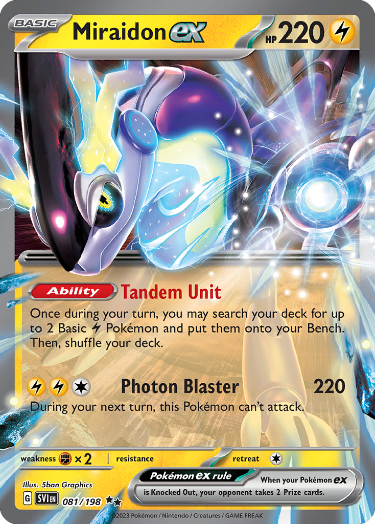 Scarlet & Violet Miraidon EX #81/198