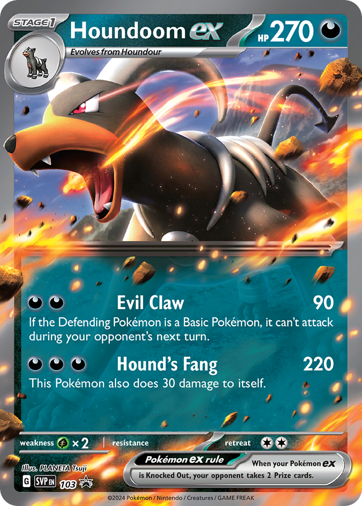 Scarlet & Violet Promo Houndoom ex #103