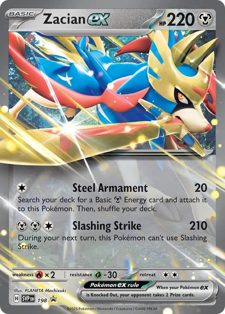 Scarlet & Violet Promo Zacian ex #198