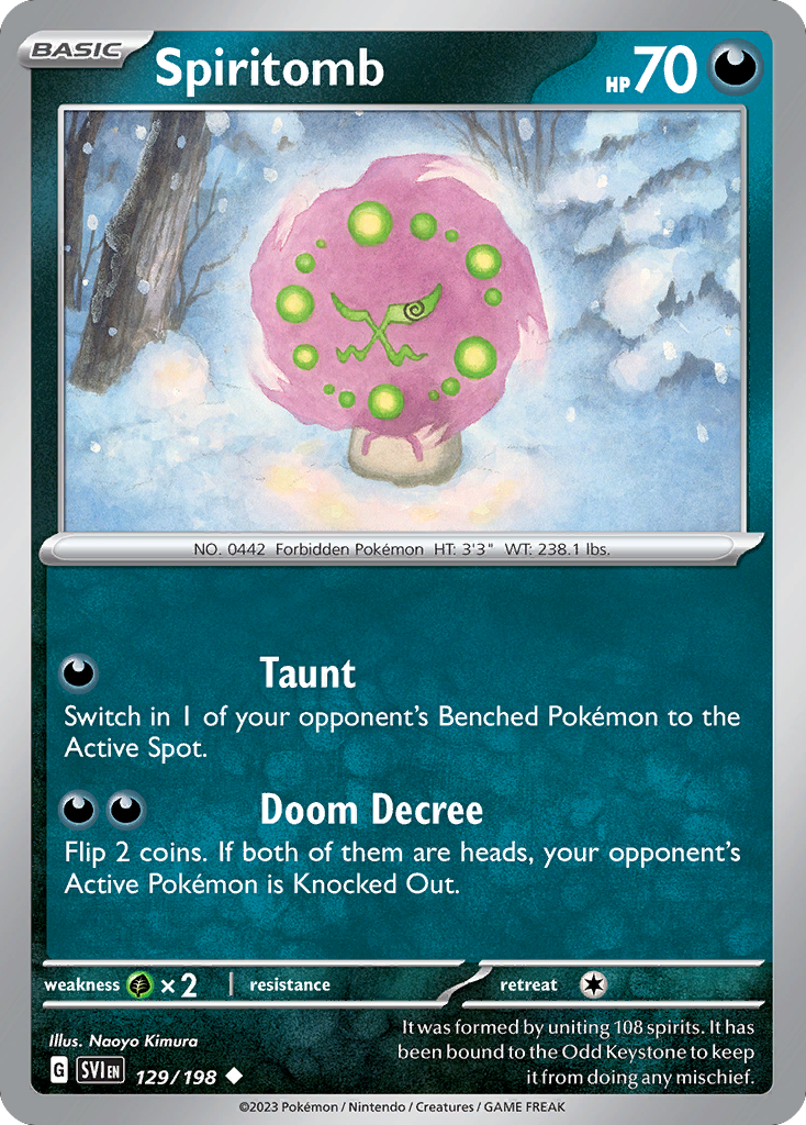 Scarlet & Violet Spiritomb #129/198