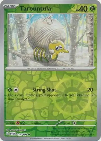 Scarlet & Violet Tarountula #17/198 reverse holo