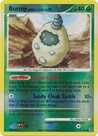 Secret Wonders Burmy Sandy Cloak #79/132 reverse holo