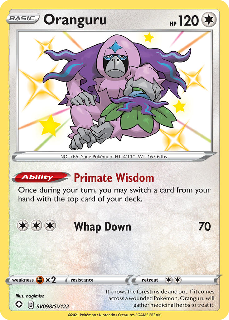 Shining Fates SV98/SV122 Oranguru