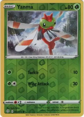 Shining Fates Yanma #1/72 reverse holo