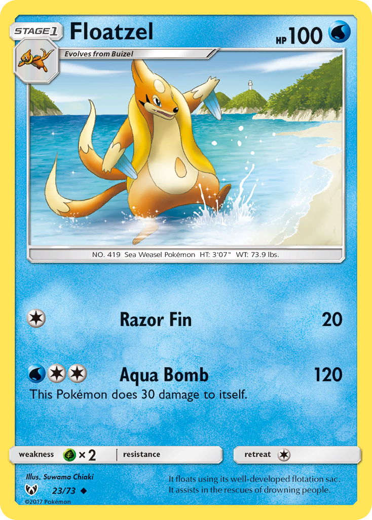Shining Legends Floatzel #23/73