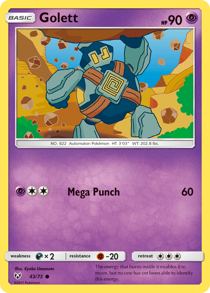 Shining Legends Golett #43/73