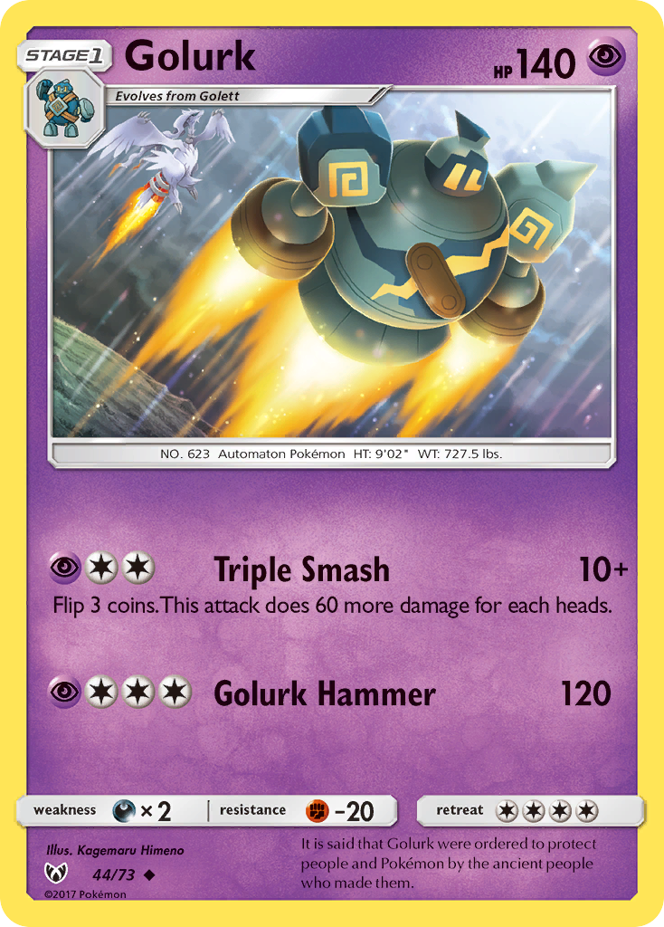 Shining Legends Golurk #44/73