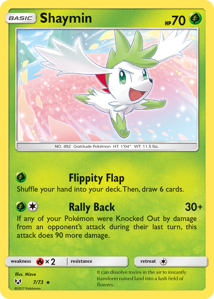 Shining Legends Holo Shaymin #7/73