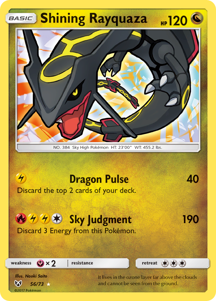 Shining Legends Shining Rayquaza #56/73