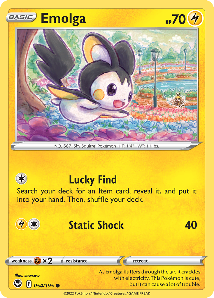 Silver Tempest Emolga #54/195