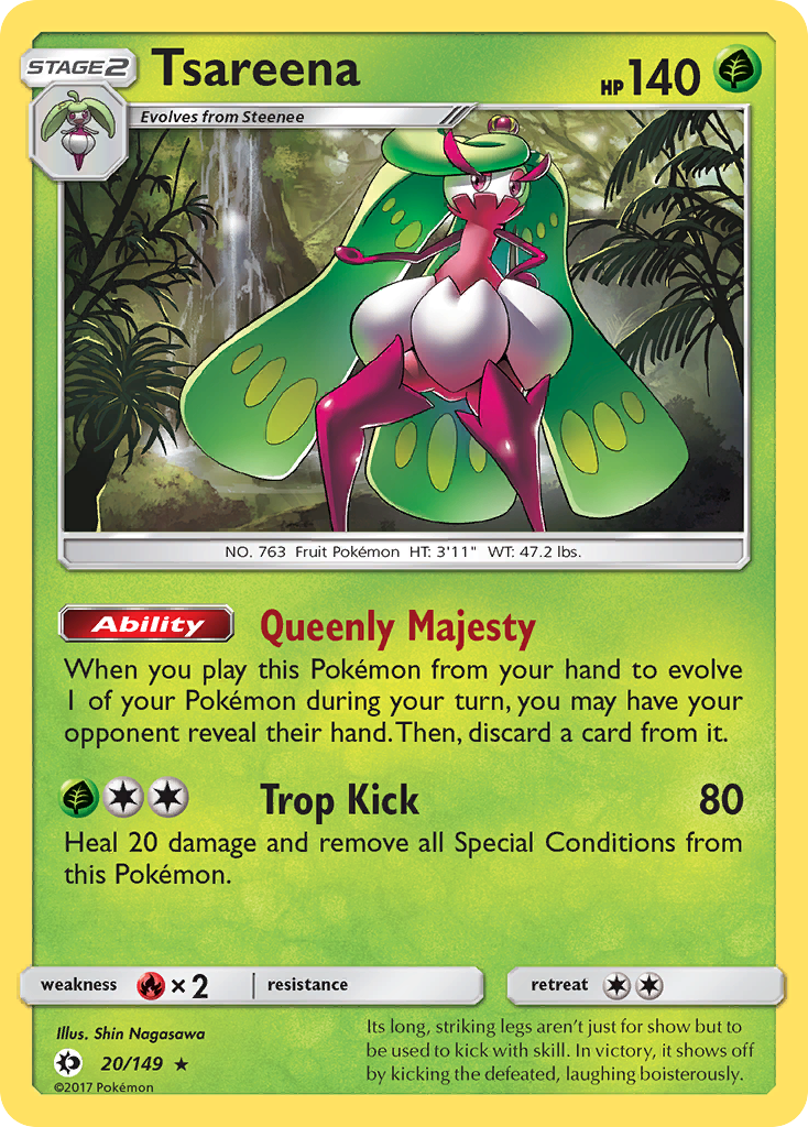 Sun & Moon Holo Tsareena #20/149