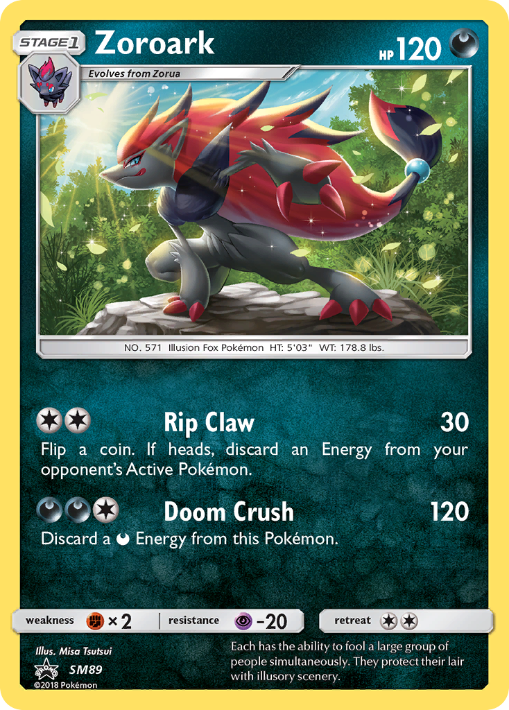 Sun & Moon Promo Zoroark #89