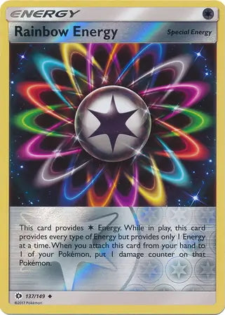 Sun & Moon Rainbow Energy #137/149 reverse holo
