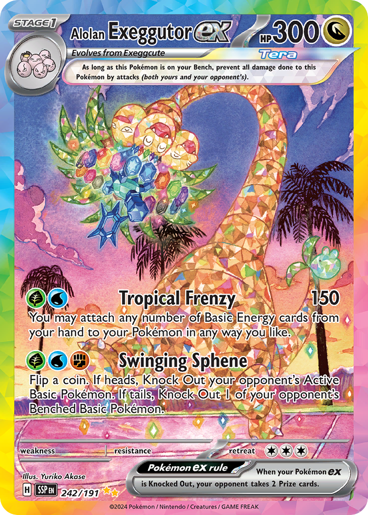 Surging Sparks Alolan Exeggutor ex #242/191