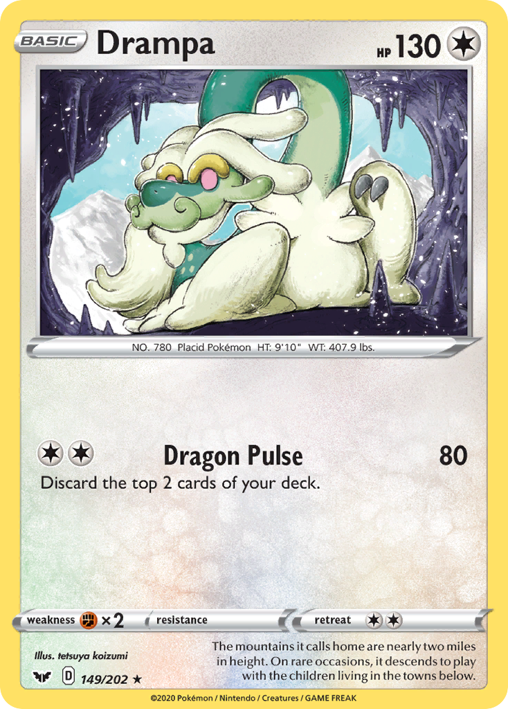 Sword & Shield Drampa #149/202