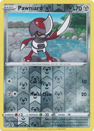 Sword & Shield Pawniard #133/202 reverse holo