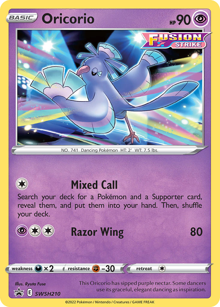 Sword & Shield Promo's Holo Oricorio #210