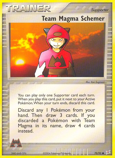 Team Magma v Aqua Team Magma Schemer #70/95