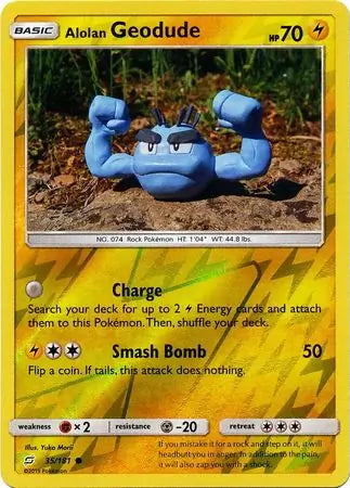 Team Up Alolan Geodude #35/181 reverse holo