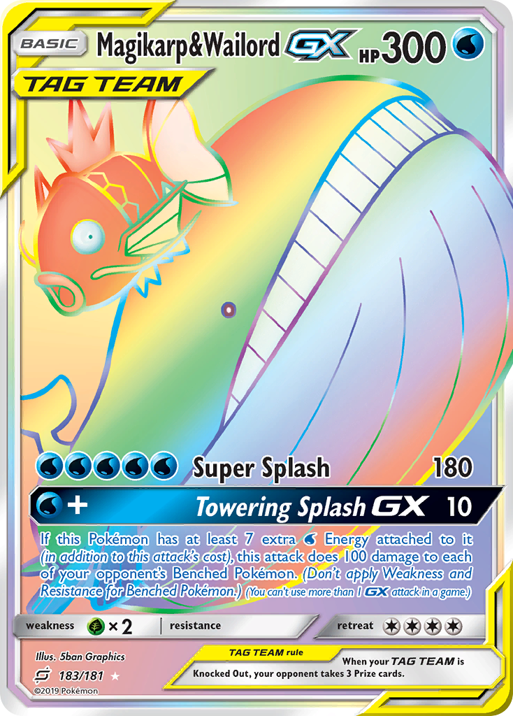 Team Up Magikarp & Wailord GX #183/181