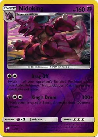 Team Up Nidoking #59/181 reverse holo