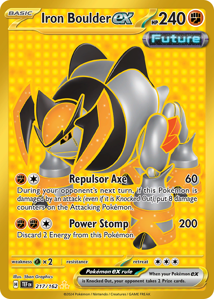 Temporal Forces Iron Boulder ex #217/162