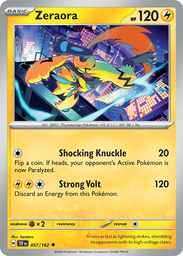 Temporal Forces Zeraora #57/162