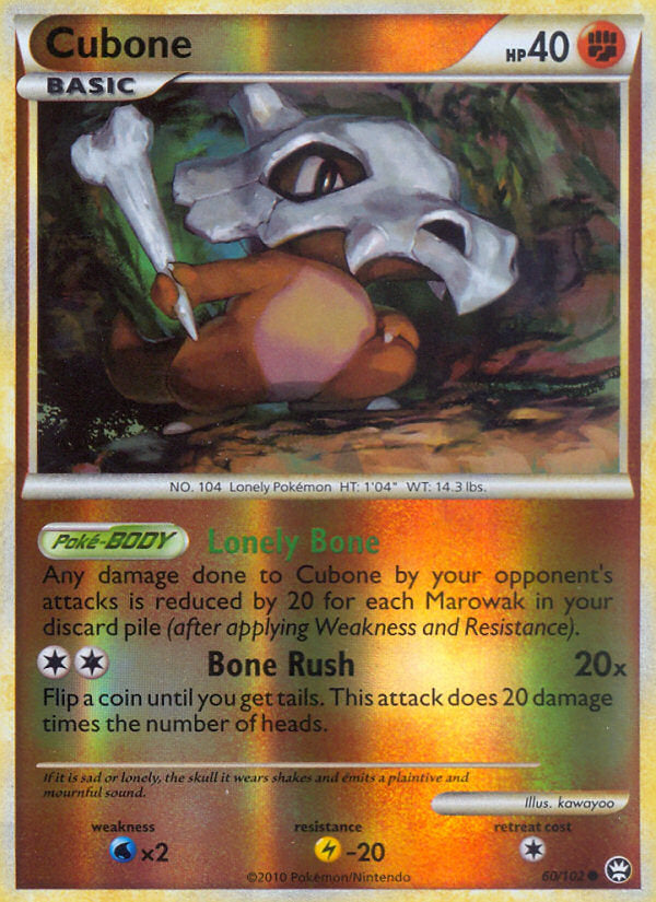 Triumphant Cubone #60/102 reverse holo