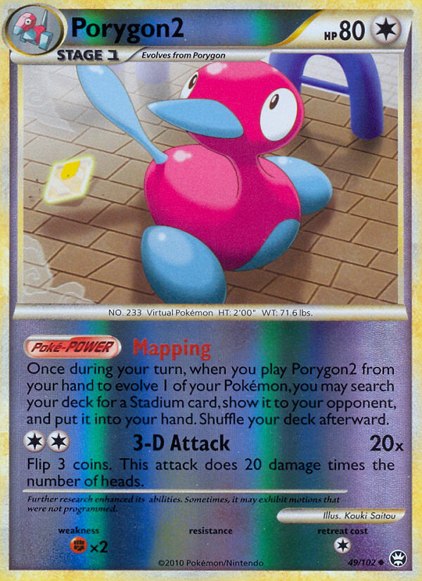 Triumphant Porygon2 #49/102 reverse holo