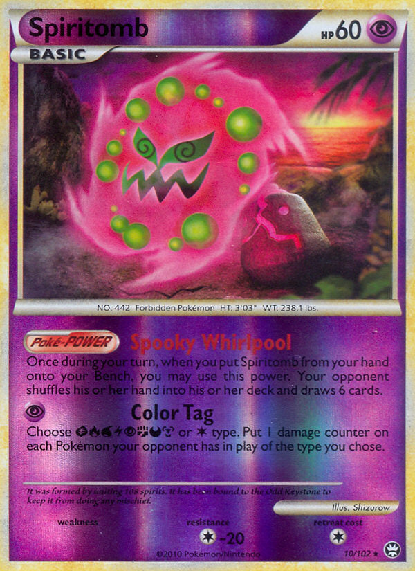 Triumphant Spiritomb #10/102 reverse holo