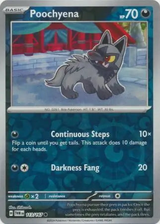 Twilight Masquerade Poochyena #113/167 reverse holo
