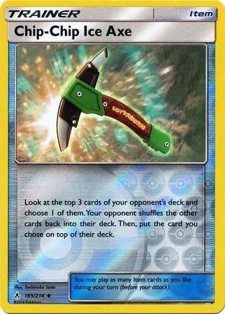 Unbroken Bonds Chip-Chip Ice Axe #165/214 reverse holo